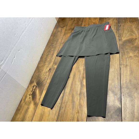 NWT SPANX Booty Boost Active Skirt Around 7/8 Leggings Medium Dark Palm - Picture 1 of 14